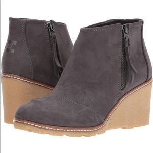 Toms boot wedges | size 10